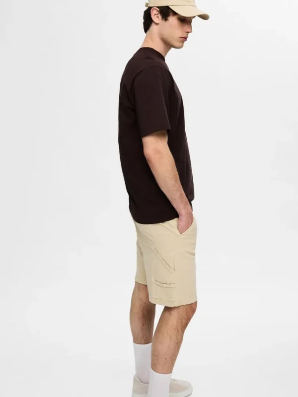 Shorts>SELECTED LOOSE FIT SHORTS Beige