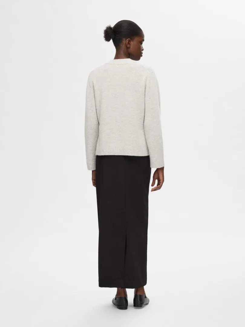 loose_fit_strikket_cardig_4.webp Strik>SELECTED LOOSE FIT STRIKKET CARDIGAN Grey