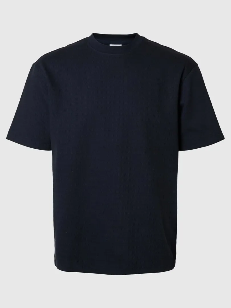 loose_fit_tshirt_0.webp T-shirts>SELECTED LOOSE FIT T-SHIRT Blue
