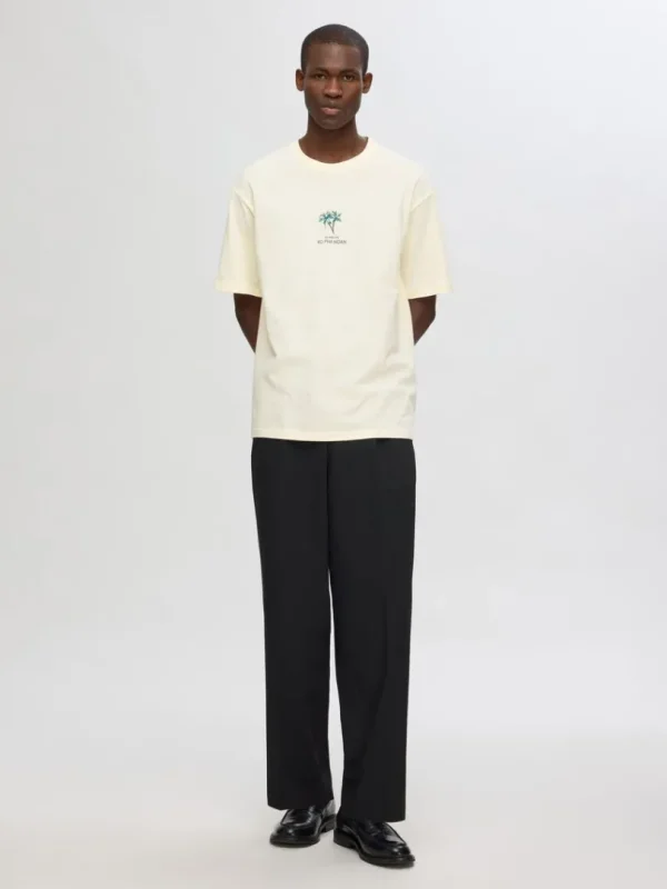 T-shirts>SELECTED LOOSE FIT T-SHIRT White