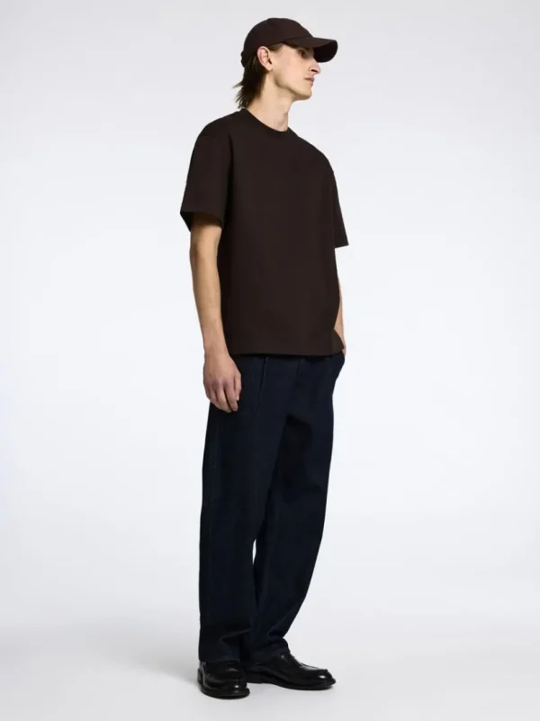 T-shirts>SELECTED LOOSE FIT T-SHIRT Brown