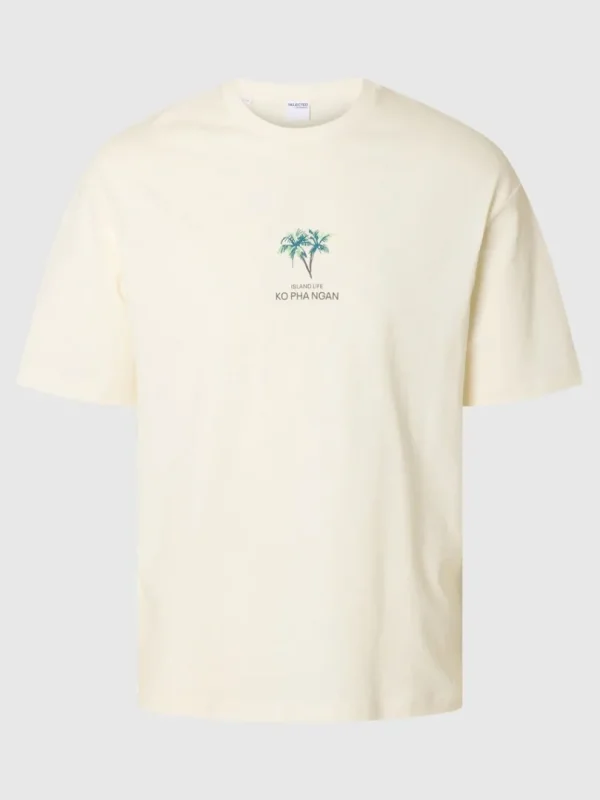 T-shirts>SELECTED LOOSE FIT T-SHIRT White