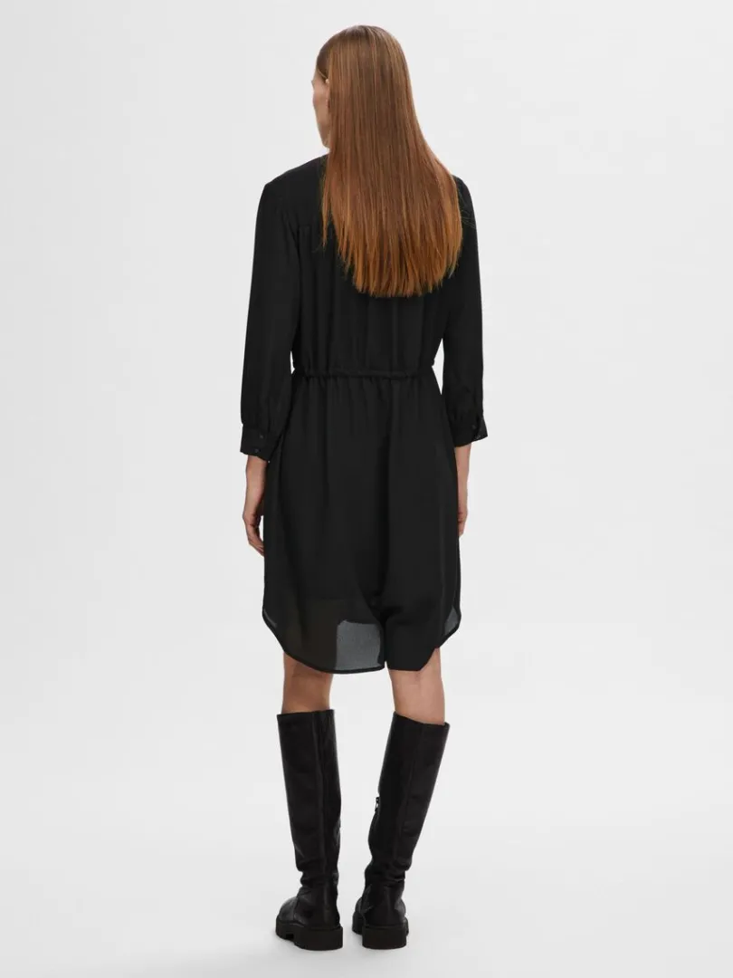 loose_kort_kjole_4.webp Kjoler>SELECTED LOOSE KORT KJOLE Black