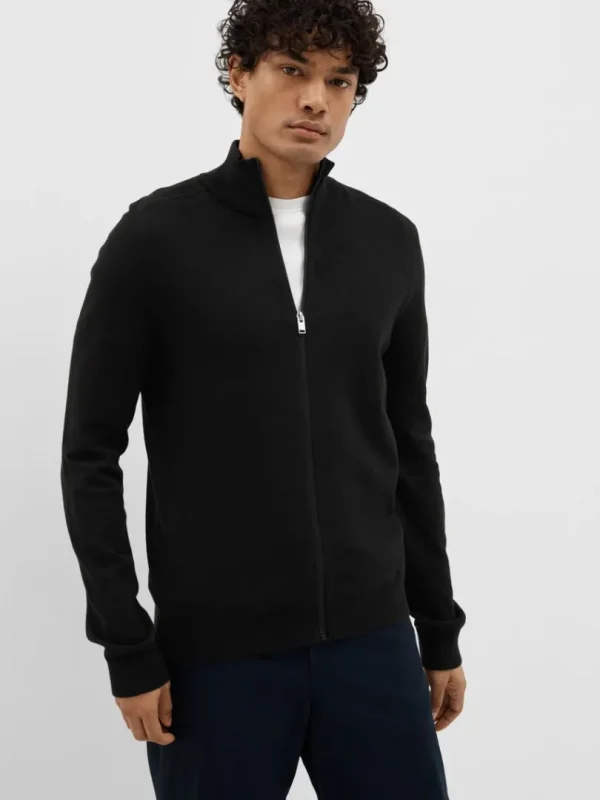 Strik>SELECTED LYNLÅS CARDIGAN Black
