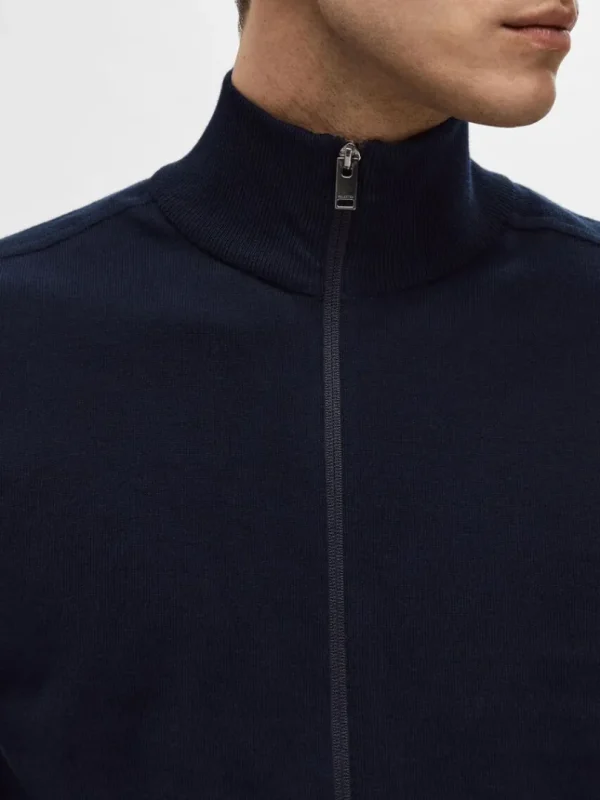Strik>SELECTED LYNLÅS CARDIGAN Blue