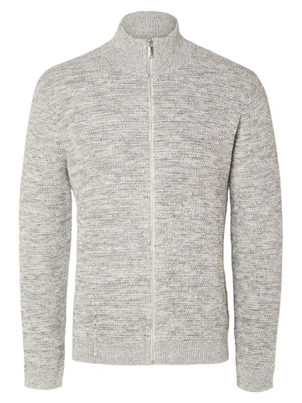 Strik>SELECTED LYNLÅS CARDIGAN Grey