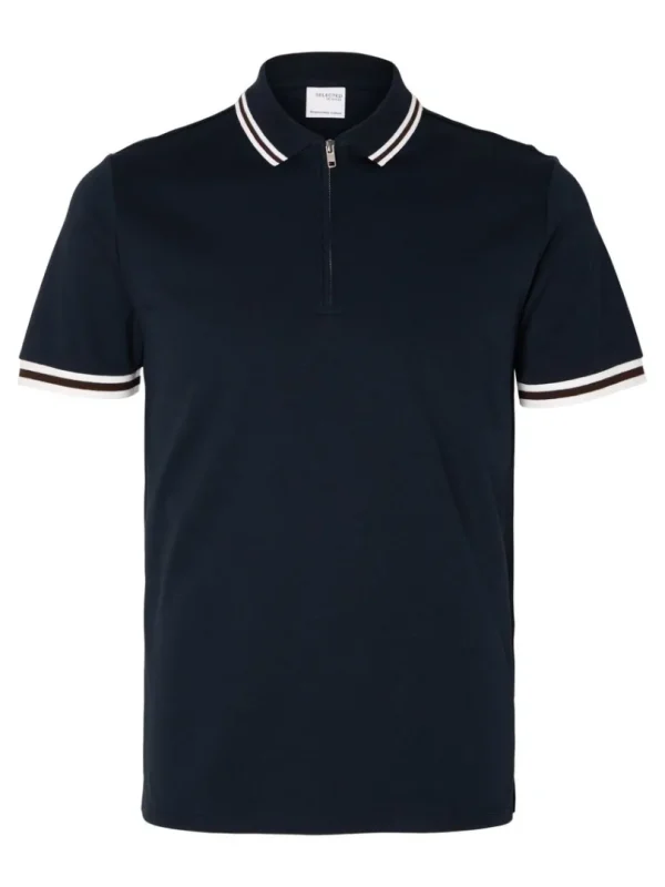 Poloer>SELECTED LYNLÅS POLO Blue