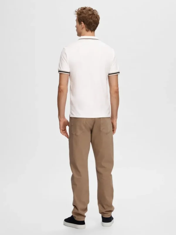 Poloer>SELECTED LYNLÅS POLO White