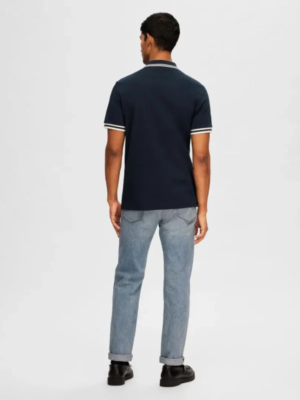Poloer>SELECTED LYNLÅS POLO Blue