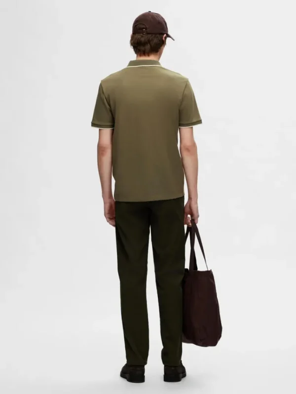 Poloer>SELECTED LYNLÅS POLO Green