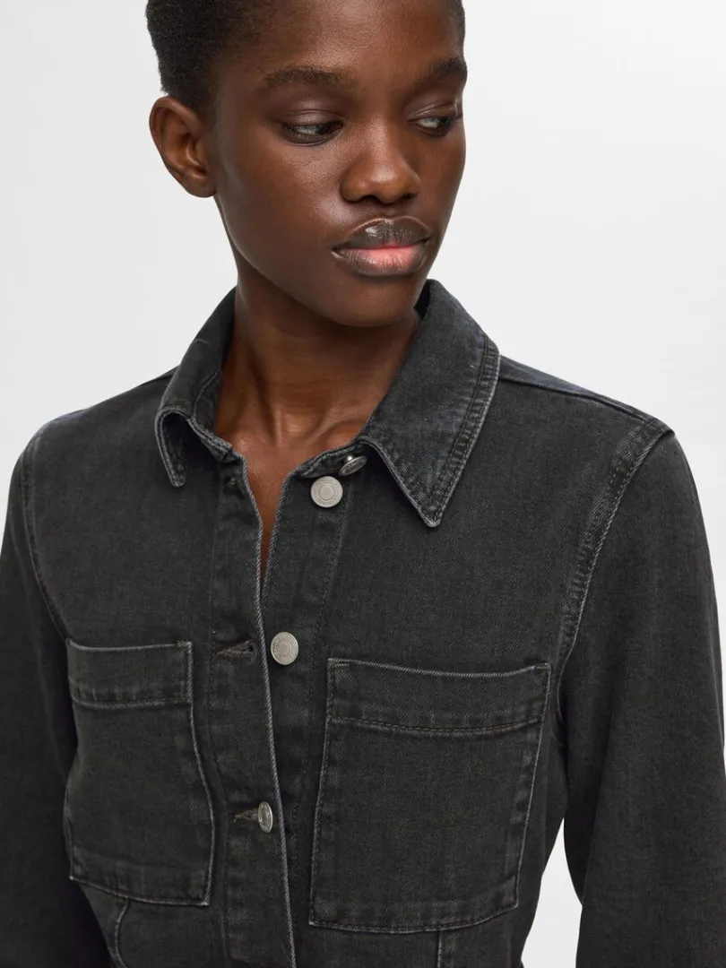 maxi_denimkjole_3.webp Kjoler>SELECTED MAXI DENIMKJOLE Black