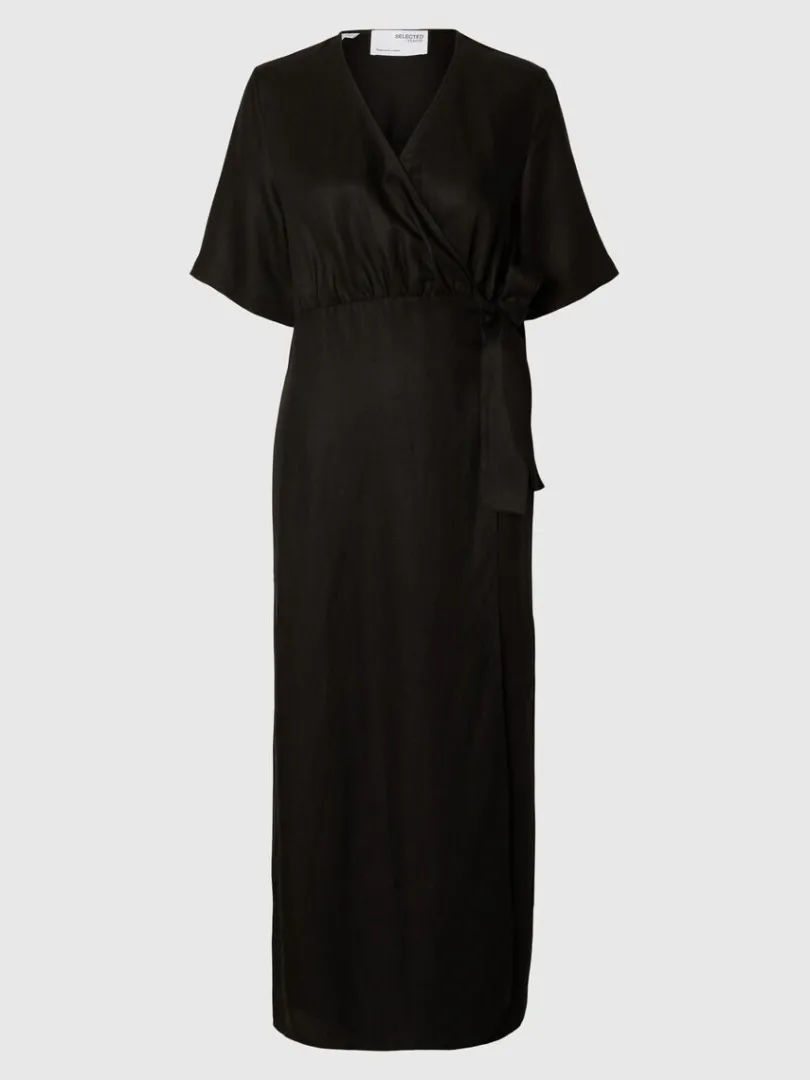 maxi_sl_om_kjole_5.webp Kjoler>SELECTED MAXI SLÅ OM KJOLE Black
