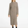 Kjoler | Strik>SELECTED MAXI STRIKKET KJOLE Grey