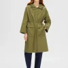 Overtøj>SELECTED MED HÆTTE PARKA Green