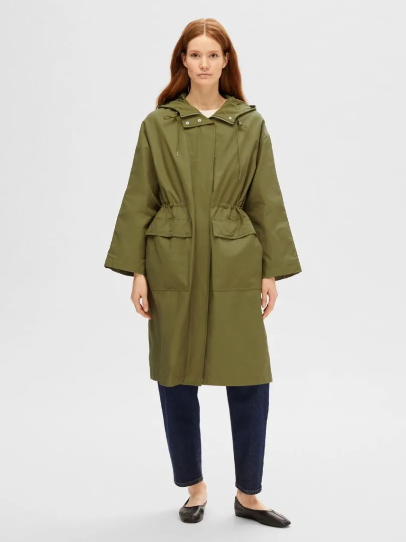 med_htte_parka_1.webp Overtøj>SELECTED MED HÆTTE PARKA Green