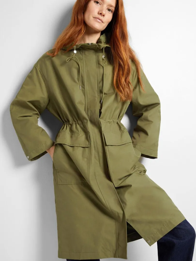 med_htte_parka_2.webp Overtøj>SELECTED MED HÆTTE PARKA Green