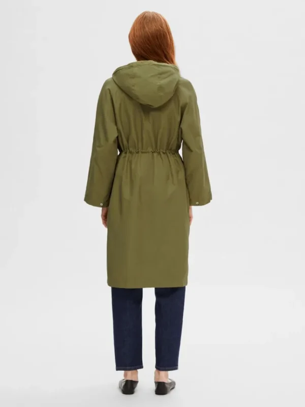 Overtøj>SELECTED MED HÆTTE PARKA Green