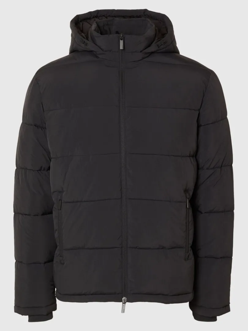 med_htte_pufferjakke_4.webp Overtøj>SELECTED MED HÆTTE PUFFERJAKKE Black