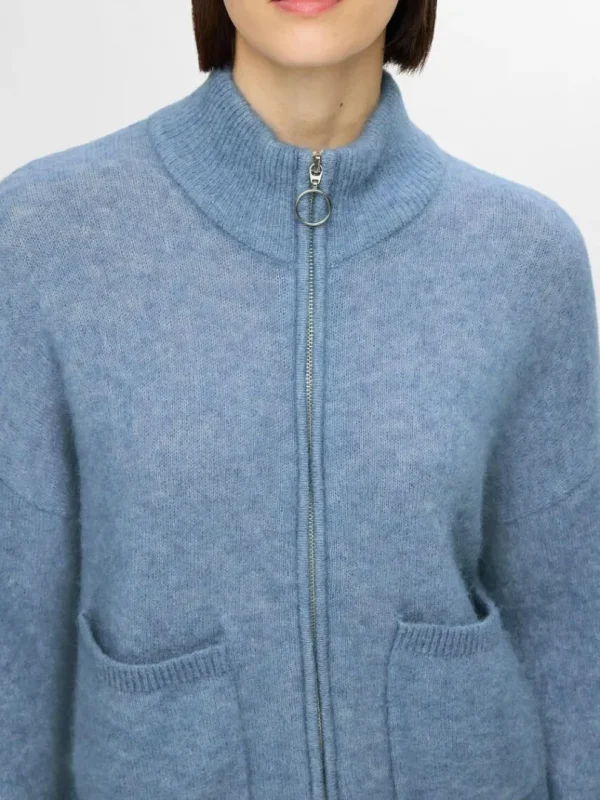 Strik>SELECTED MED LYNLÅS CARDIGAN Blue