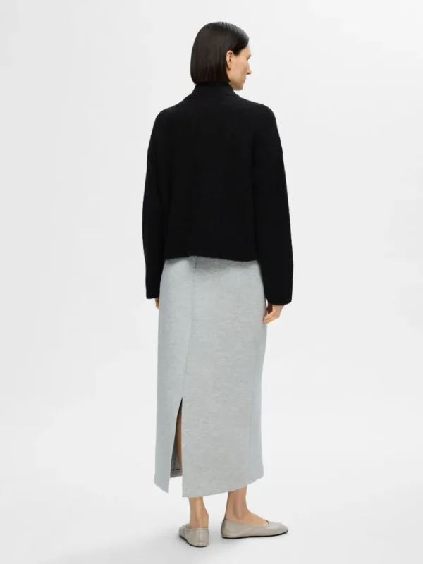 Strik>SELECTED MED LYNLÅS CARDIGAN Black