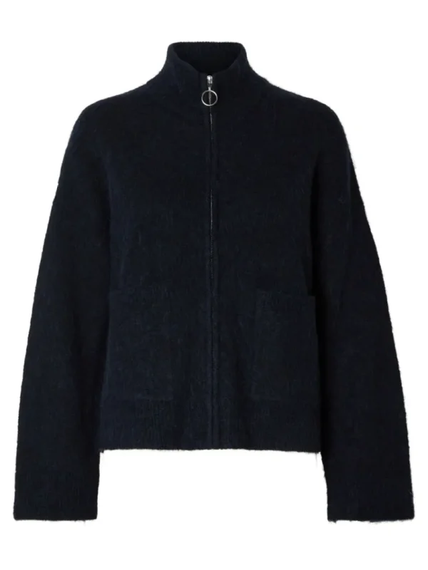 Strik>SELECTED MED LYNLÅS CARDIGAN Blue