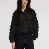 Skjorter>SELECTED MED TEKSTUR CROPPED SKJORTE Black