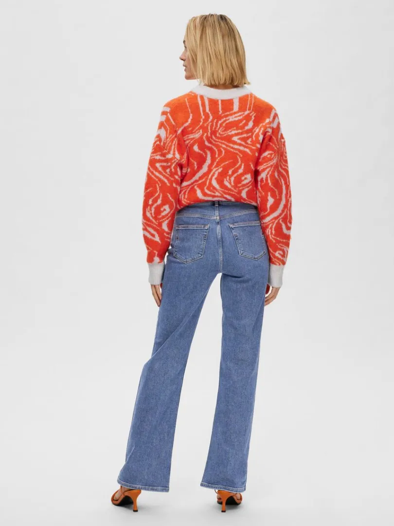 mellembl_vask_hjtaljede_j_4.webp Jeans>SELECTED MELLEMBLÅ VASK HØJTALJEDE JEANS Blue
