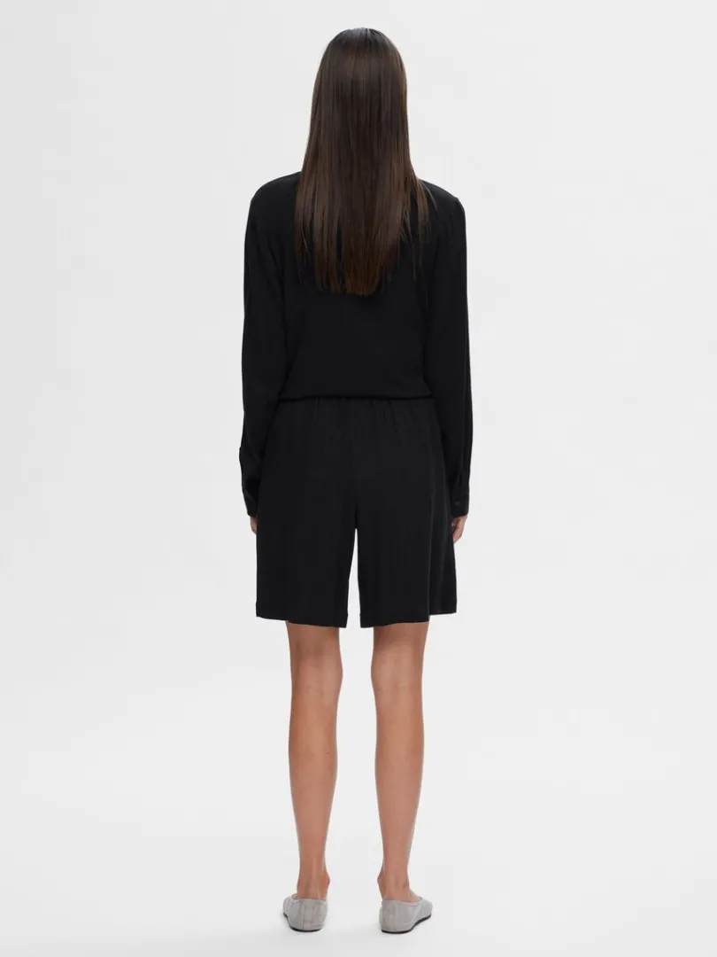 mellemhj_talje_shorts_5-3.webp Shorts>SELECTED MELLEMHØJ TALJE SHORTS Black