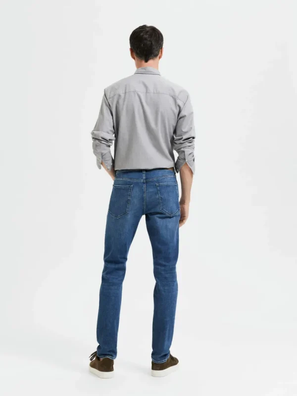 Jeans>SELECTED MELLEMVASK SLIM FIT JEANS Blue