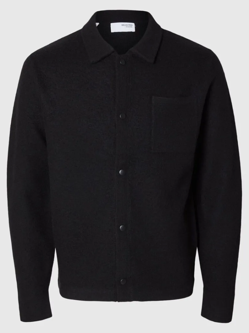 merinould_cardigan_4-2.webp Strik>SELECTED 100% MERINOULD CARDIGAN Black