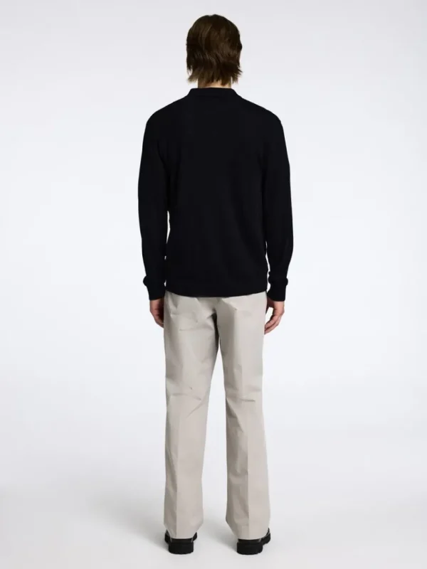Strik>SELECTED 100% MERINOULD CARDIGAN Black
