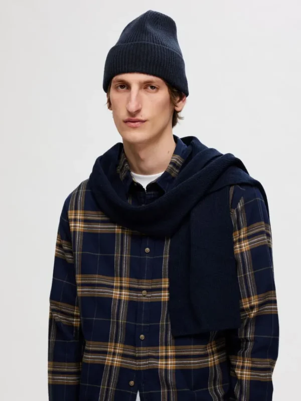 Accessories>SELECTED 100% MERINOULD HALSTØRKLÆDE Blue