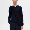 Strik>SELECTED 100% MERINOULD POLO Blue