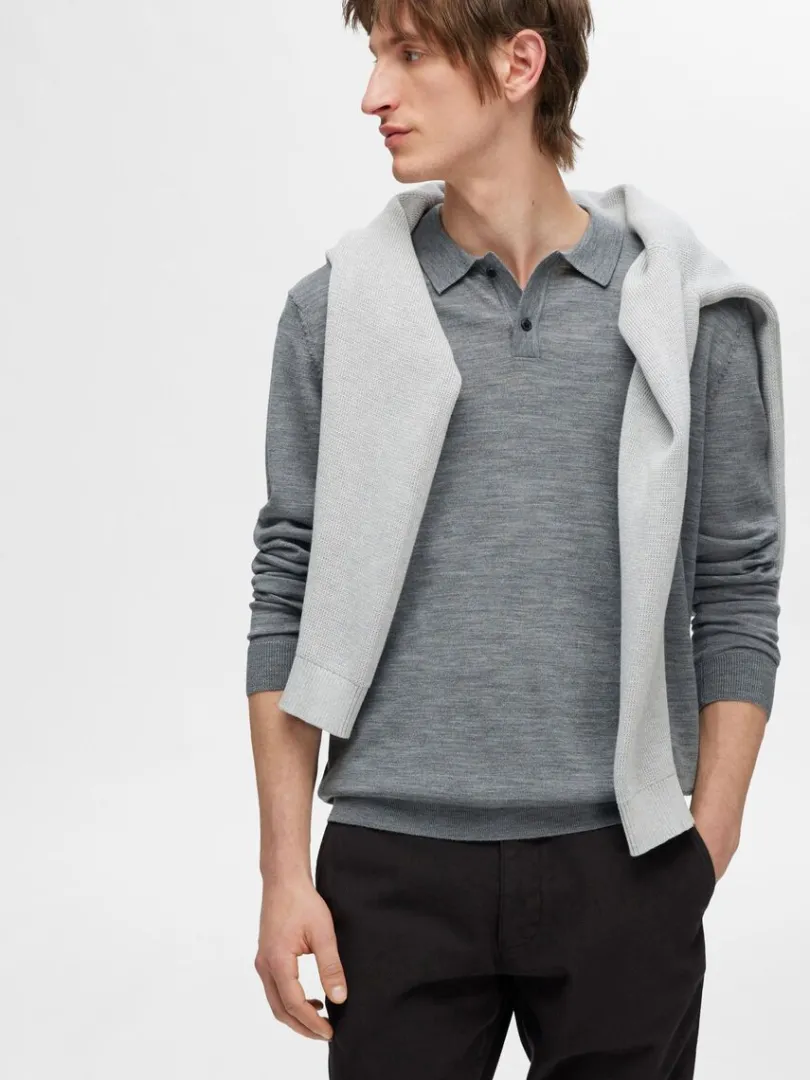 merinould_polo_2-2.webp Strik>SELECTED 100% MERINOULD POLO Grey