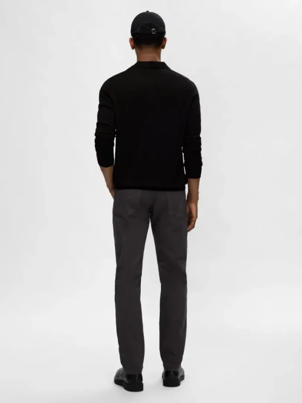 Strik>SELECTED 100% MERINOULD POLO Black