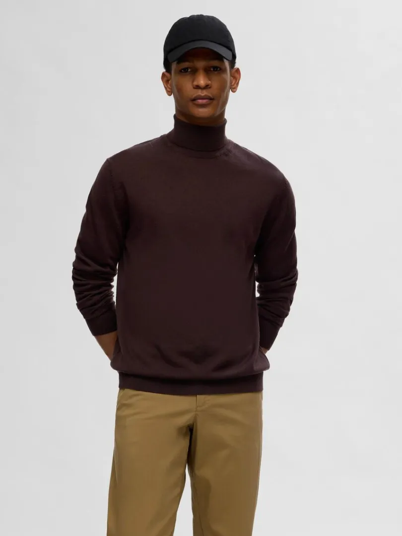merinould_rullekrave_0-1.webp Strik>SELECTED 100% MERINOULD RULLEKRAVE Brown
