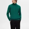 Strik>SELECTED 100% MERINOULD RULLEKRAVE Green