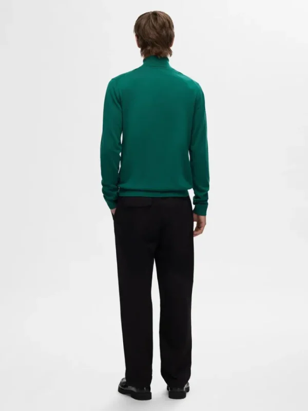 Strik>SELECTED 100% MERINOULD RULLEKRAVE Green