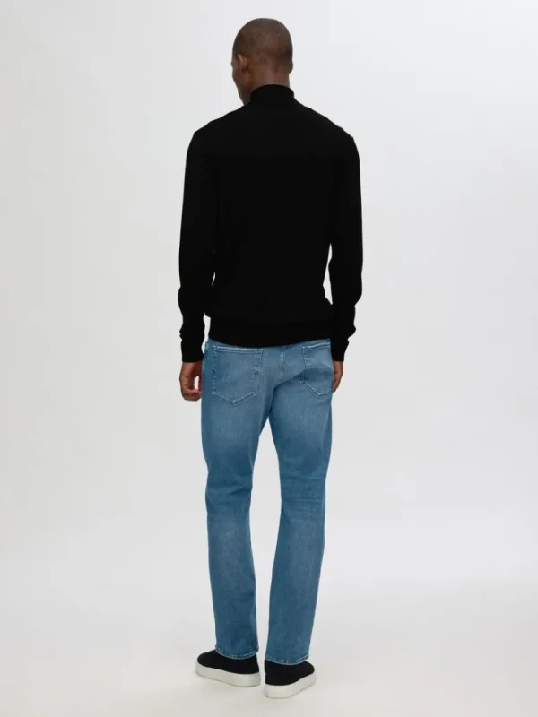 Strik>SELECTED 100% MERINOULD RULLEKRAVE Black