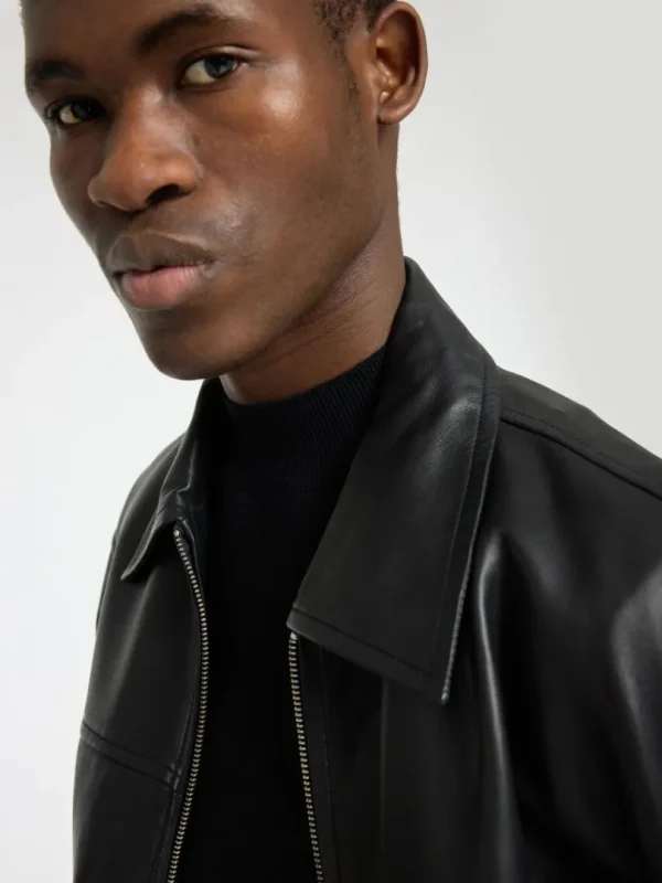 Strik>SELECTED 100% MERINOULD SWEATER MED HØJ HALS Black