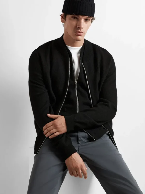Strik>SELECTED MERINO-ULD VEST Black