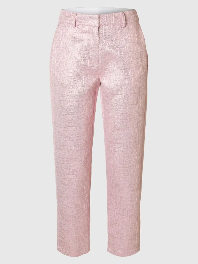 metalfarvet_jacquard_crop_5.webp Bukser>SELECTED METALFARVET JACQUARD CROPPED BUKSER Pink