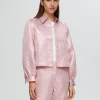 Skjorter>SELECTED METALFARVET JACQUARD SKJORTE Pink