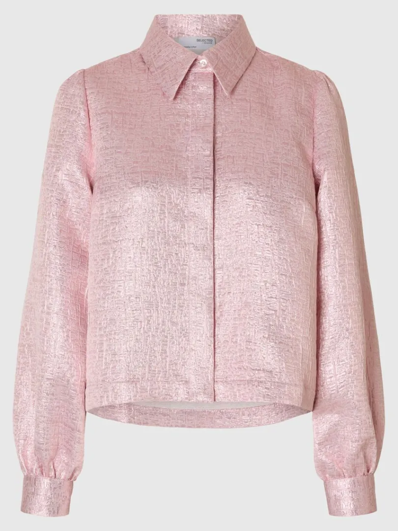 metalfarvet_jacquard_skjo_5.webp Skjorter>SELECTED METALFARVET JACQUARD SKJORTE Pink