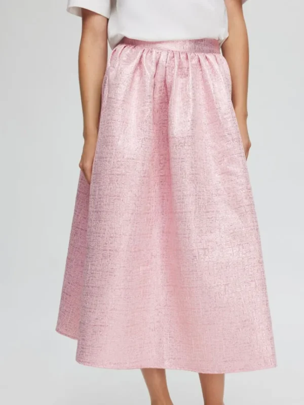 Shorts>SELECTED METALLISK JAQUARD MAXINEDERDEL Pink