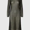 Kjoler | Strik>SELECTED METALLISK STRIKKET KJOLE Black