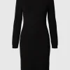 Kjoler | Strik>SELECTED MIDI STRIKKET KJOLE Black