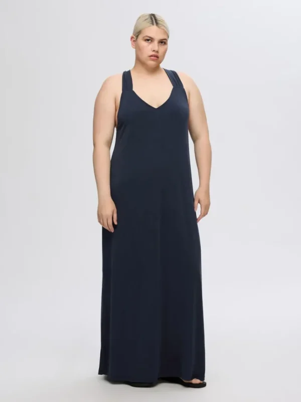 Kjoler>SELECTED MIDIKJOLE Blue
