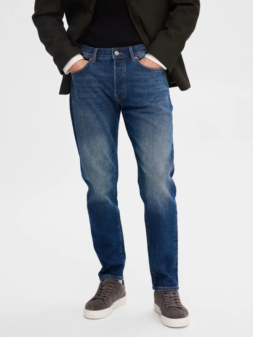 mrkebl_slim_fit_jeans_0.webp Jeans>SELECTED 172 MØRKEBLÅ SLIM FIT JEANS Blue