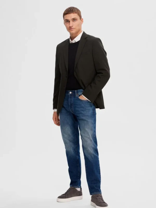Jeans>SELECTED 172 MØRKEBLÅ SLIM FIT JEANS Blue